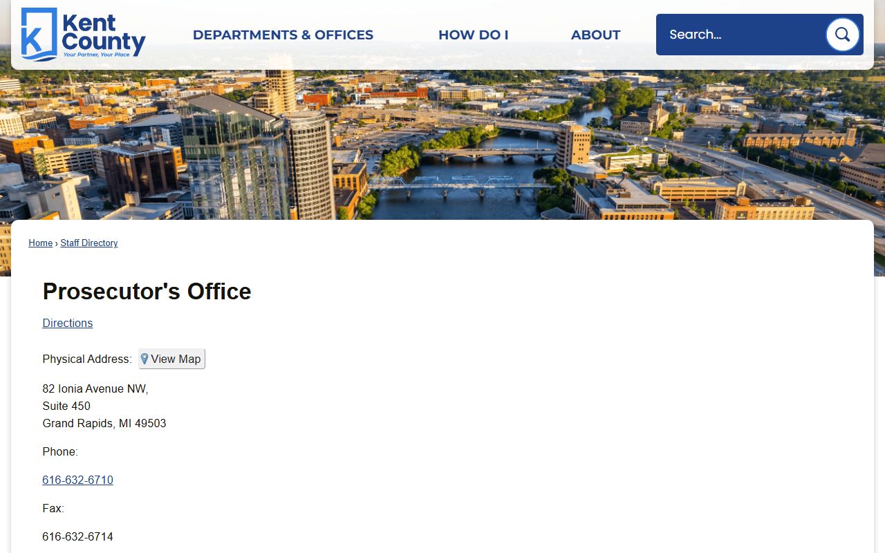 Kent County criminal court records prosecutor staff directory