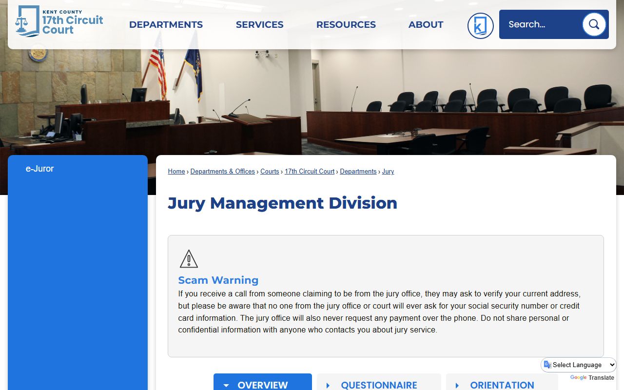 Kent County jury parking and courthouse shuttle information for court visitors