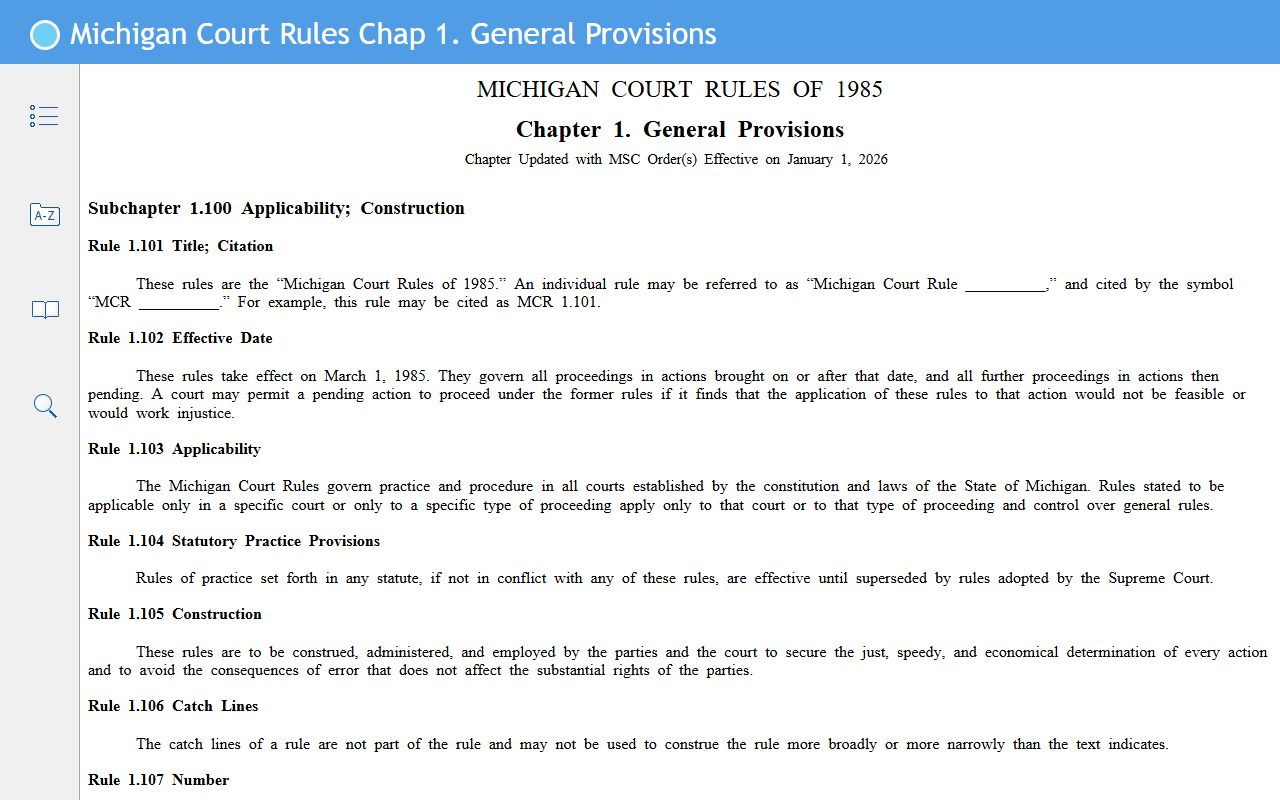 Kent County traffic court records and Michigan Court Rule 1.109 on personal identifying information